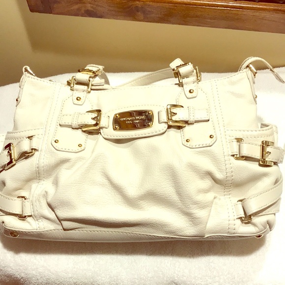 Original MK leather bag in ivory - Picture 1 of 3